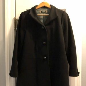 Black JCrew wool coat